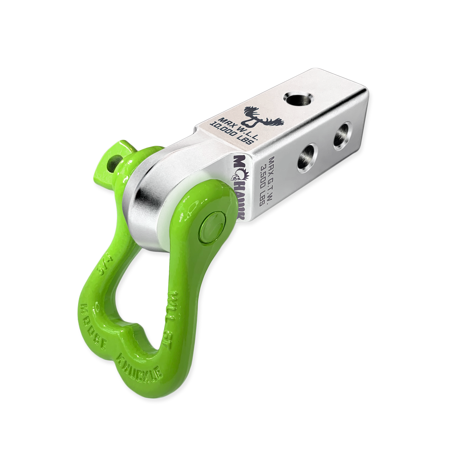 Photo of XL 3/4 Shackle and Mohawk 2.0 Receiver Combo by Forward Notion, LLC - Premium Recovery Gear for UTVs / Side by Sides