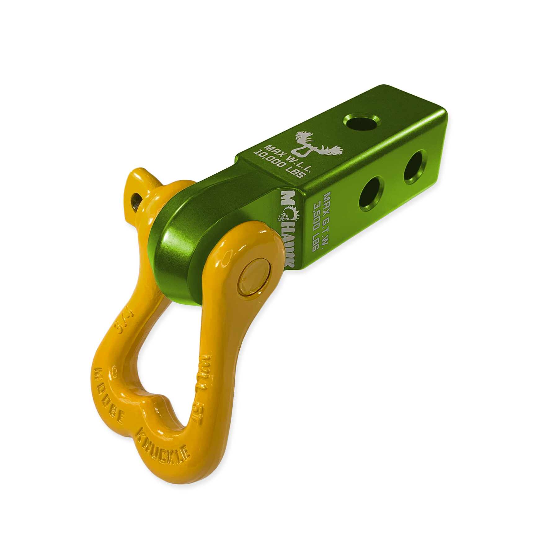 Photo of XL 3/4 Shackle and Mohawk 2.0 Receiver Combo by Forward Notion, LLC - Premium Recovery Gear for UTVs / Side by Sides