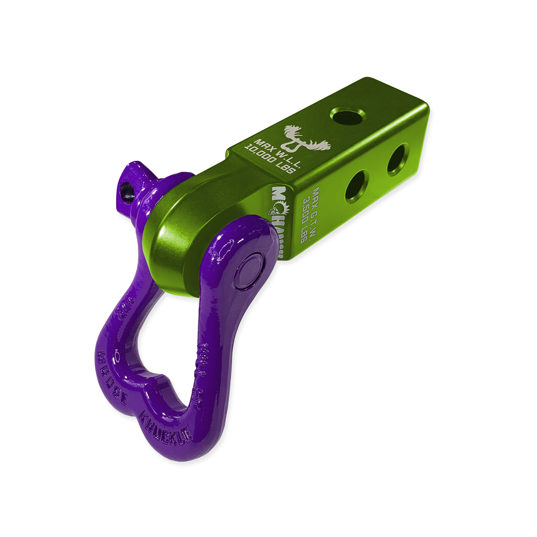Photo of XL 3/4 Shackle and Mohawk 2.0 Receiver Combo by Forward Notion, LLC - Premium Recovery Gear for UTVs / Side by Sides