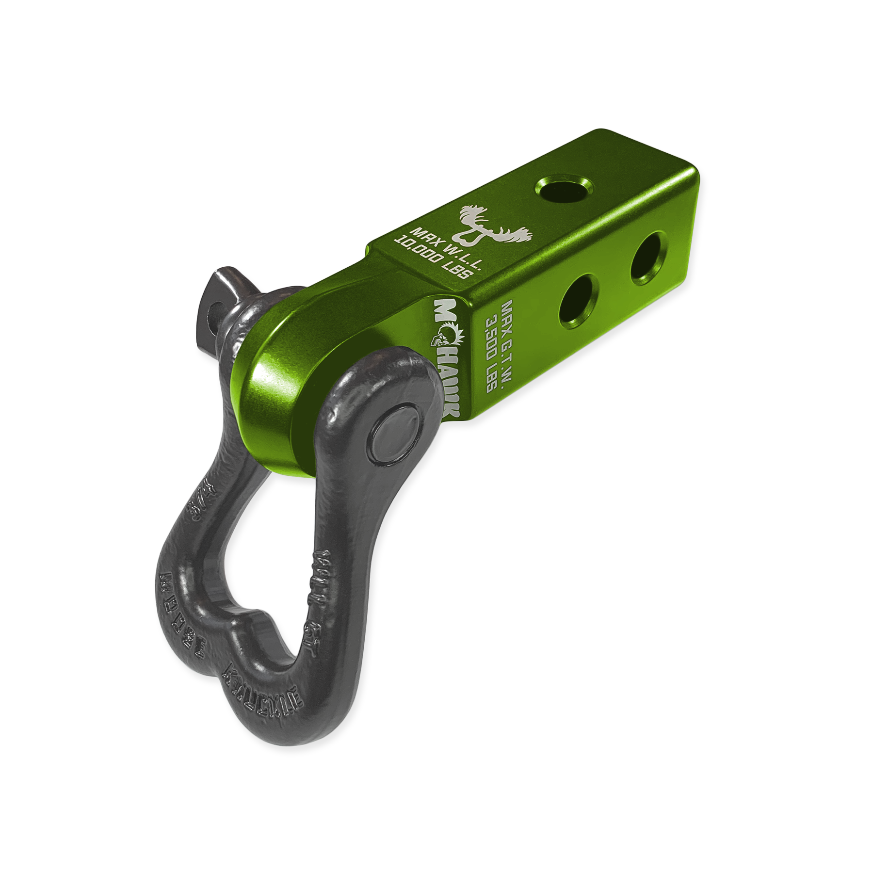 Photo of XL 3/4 Shackle and Mohawk 2.0 Receiver Combo by Forward Notion, LLC - Premium Recovery Gear for UTVs / Side by Sides