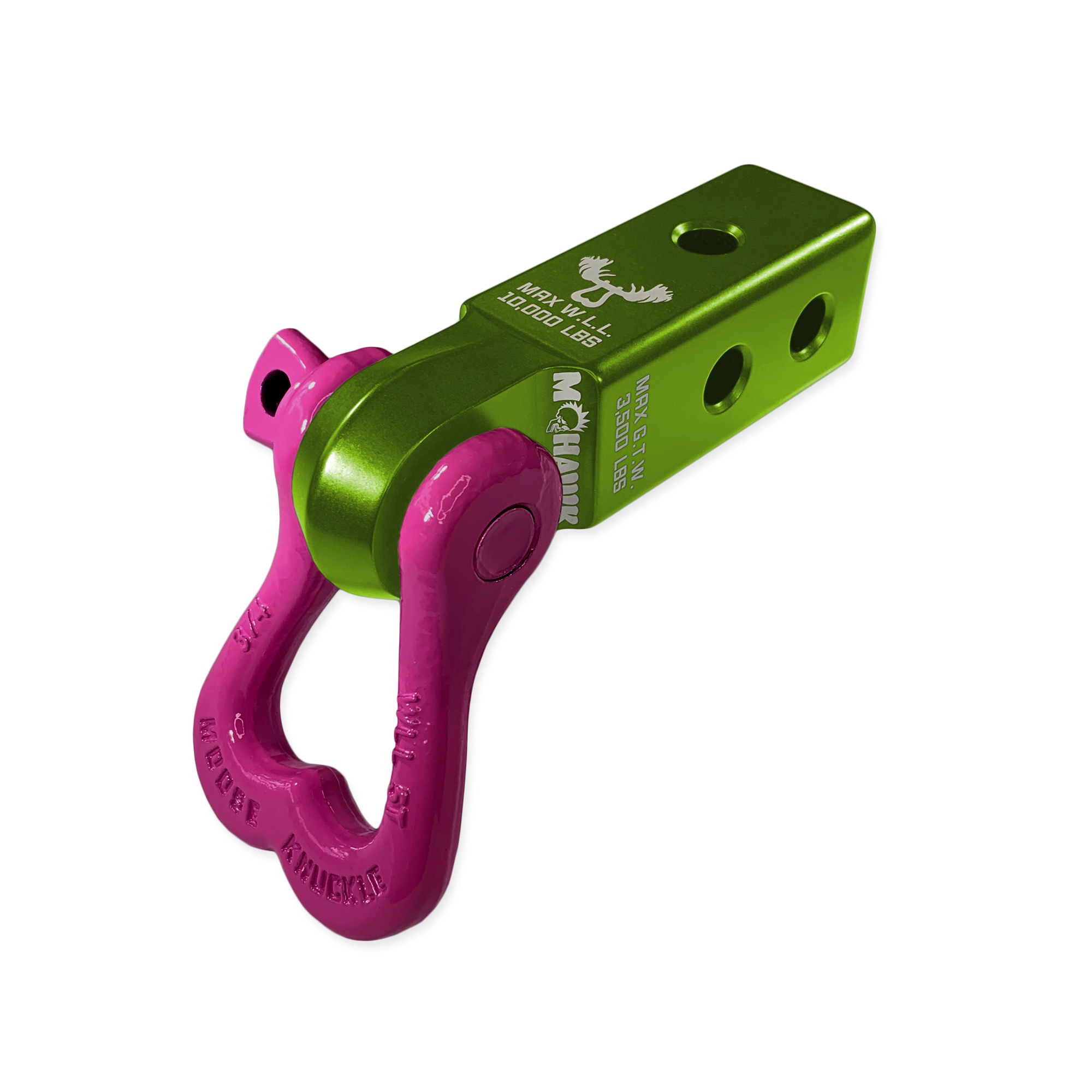 Photo of XL 3/4 Shackle and Mohawk 2.0 Receiver Combo by Forward Notion, LLC - Premium Recovery Gear for UTVs / Side by Sides