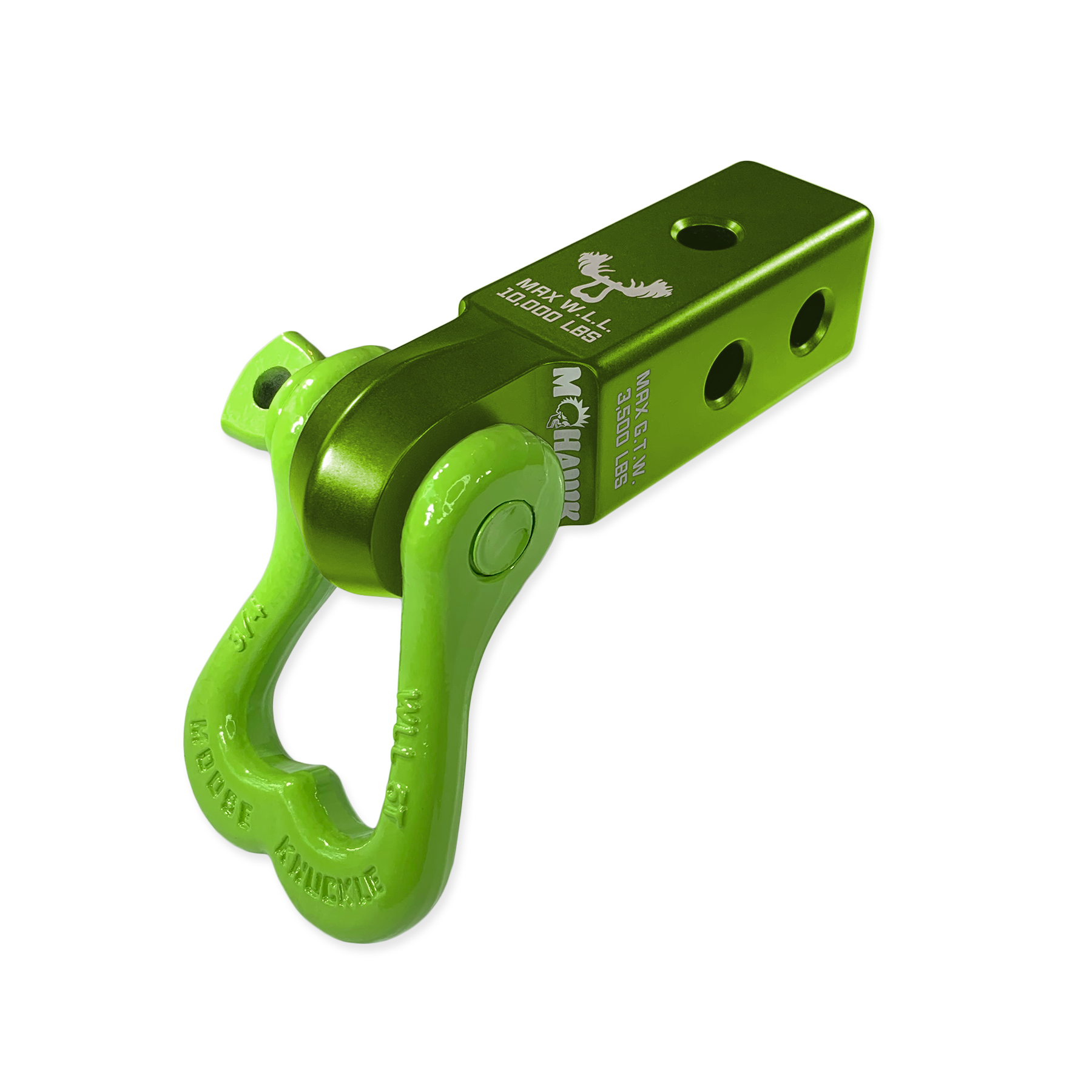 Photo of XL 3/4 Shackle and Mohawk 2.0 Receiver Combo by Forward Notion, LLC - Premium Recovery Gear for UTVs / Side by Sides