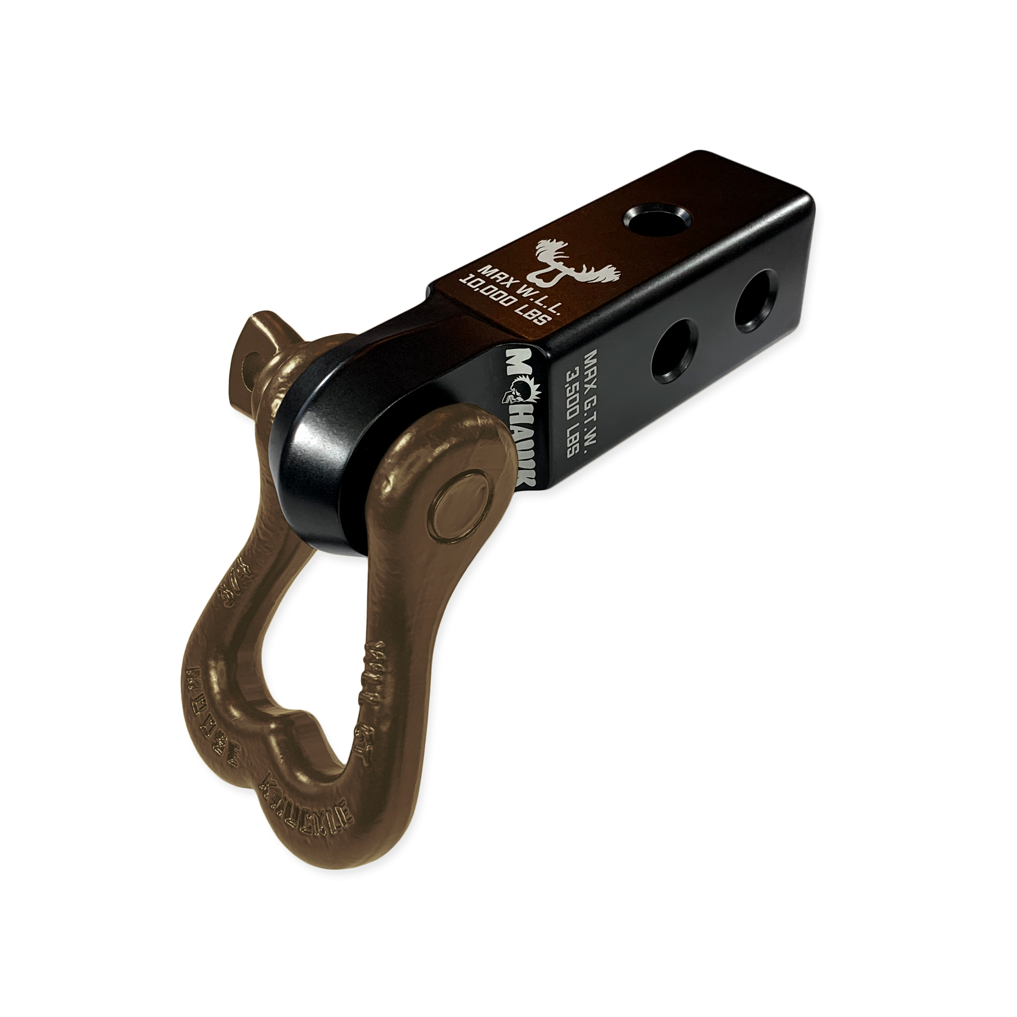 Photo of XL 3/4 Shackle and Mohawk 2.0 Receiver Combo by Forward Notion, LLC - Premium Recovery Gear for UTVs / Side by Sides