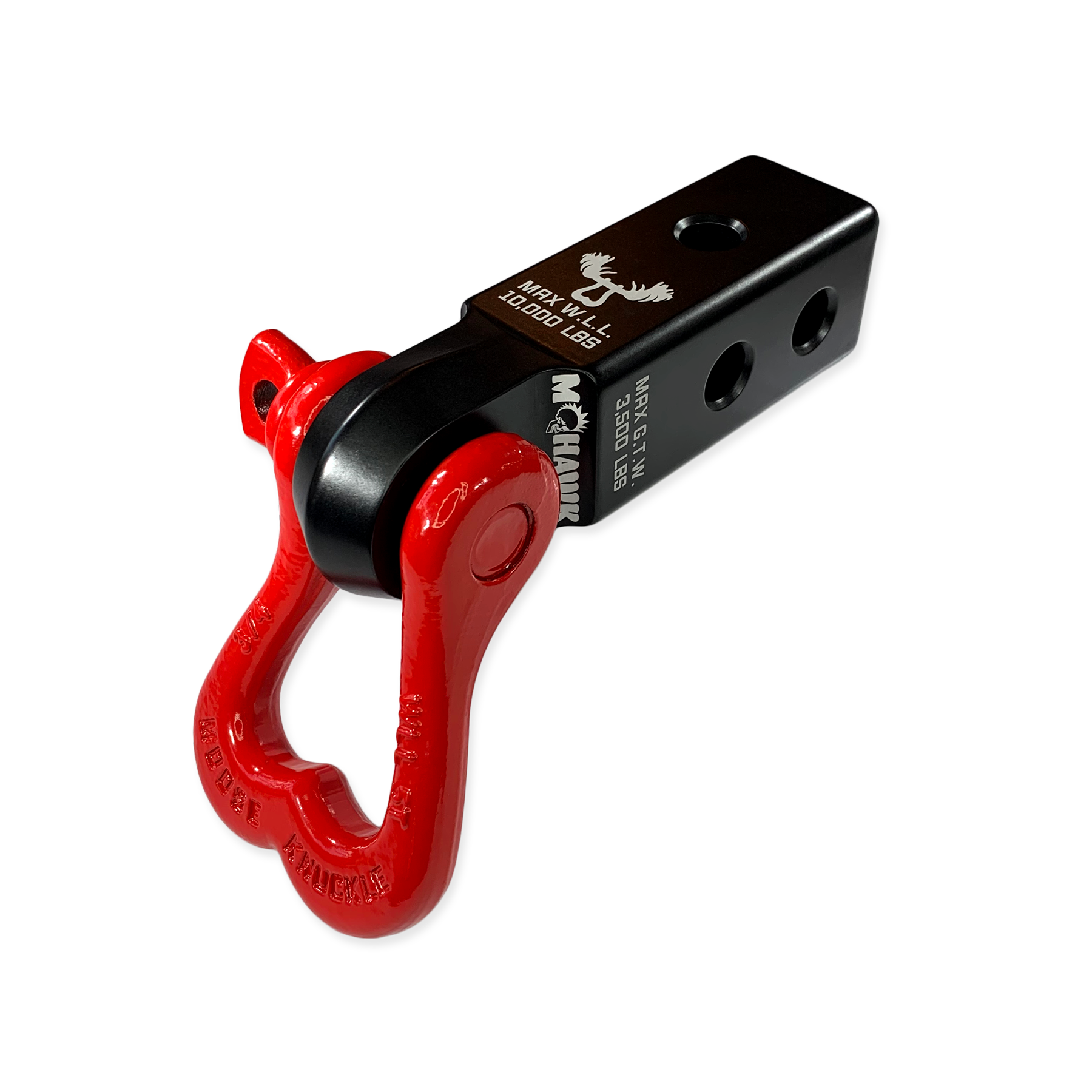 Photo of XL 3/4 Shackle and Mohawk 2.0 Receiver Combo by Forward Notion, LLC - Premium Recovery Gear for UTVs / Side by Sides