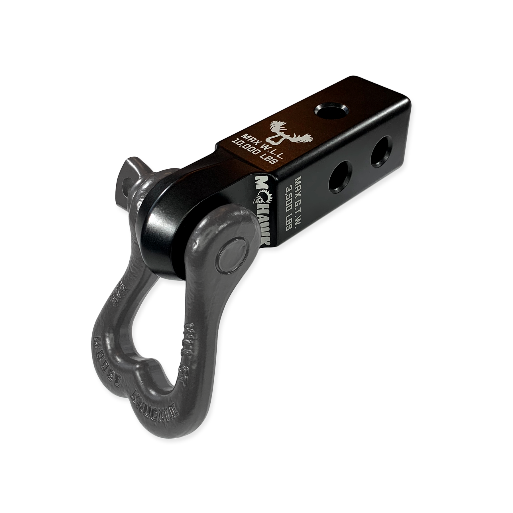 Photo of XL 3/4 Shackle and Mohawk 2.0 Receiver Combo by Forward Notion, LLC - Premium Recovery Gear for UTVs / Side by Sides