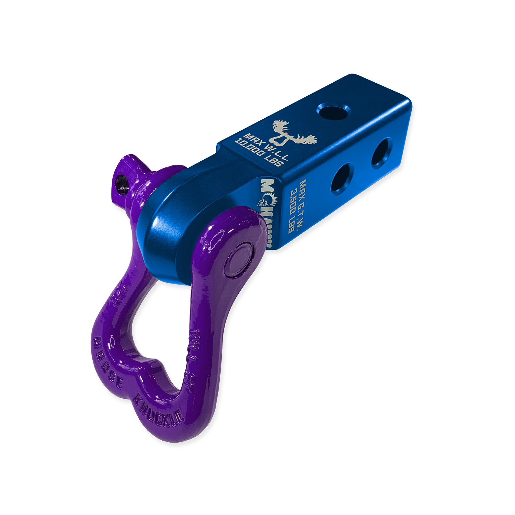Photo of XL 3/4 Shackle and Mohawk 2.0 Receiver Combo by Forward Notion, LLC - Premium Recovery Gear for UTVs / Side by Sides
