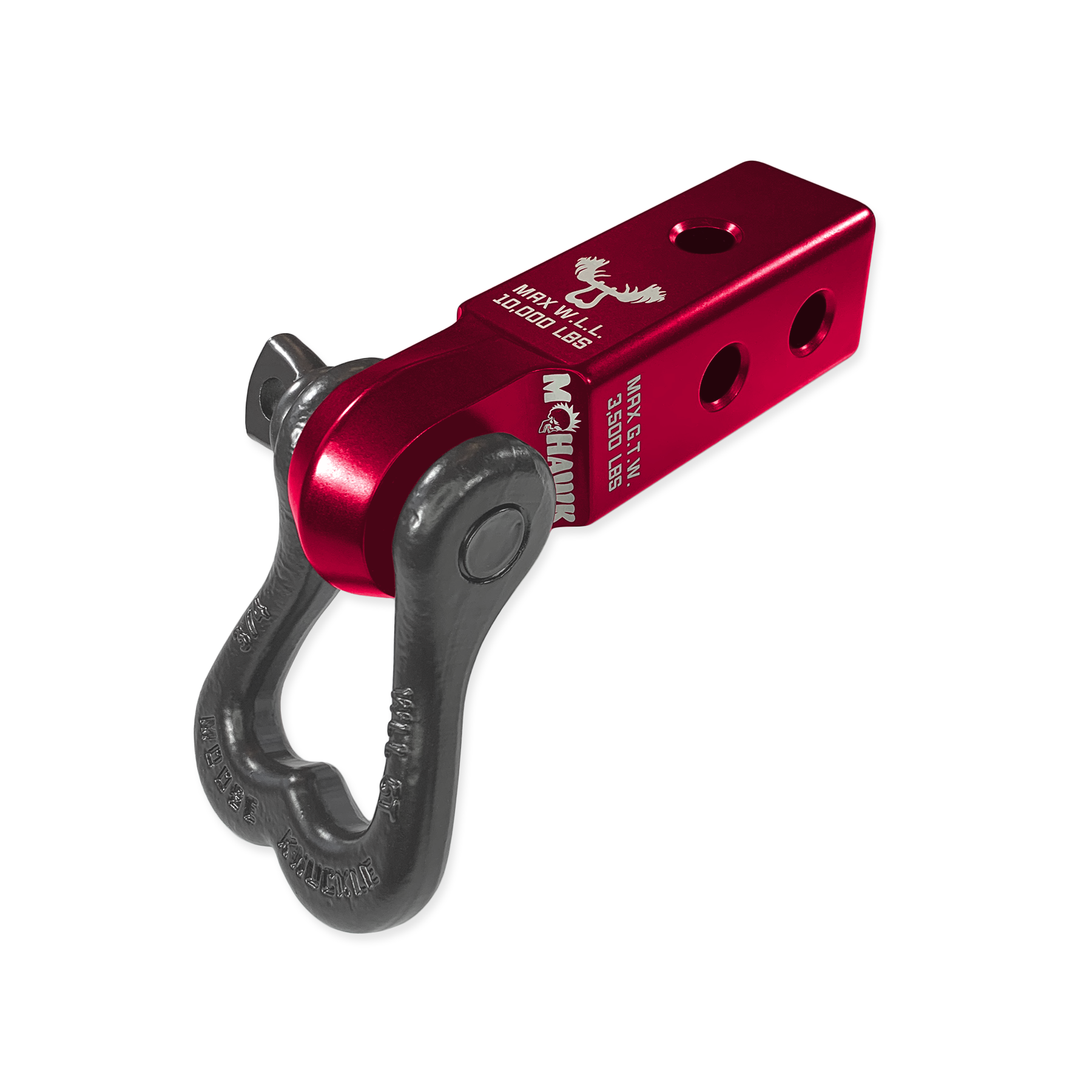 Photo of XL 3/4 Shackle and Mohawk 2.0 Receiver Combo by Forward Notion, LLC - Premium Recovery Gear for UTVs / Side by Sides