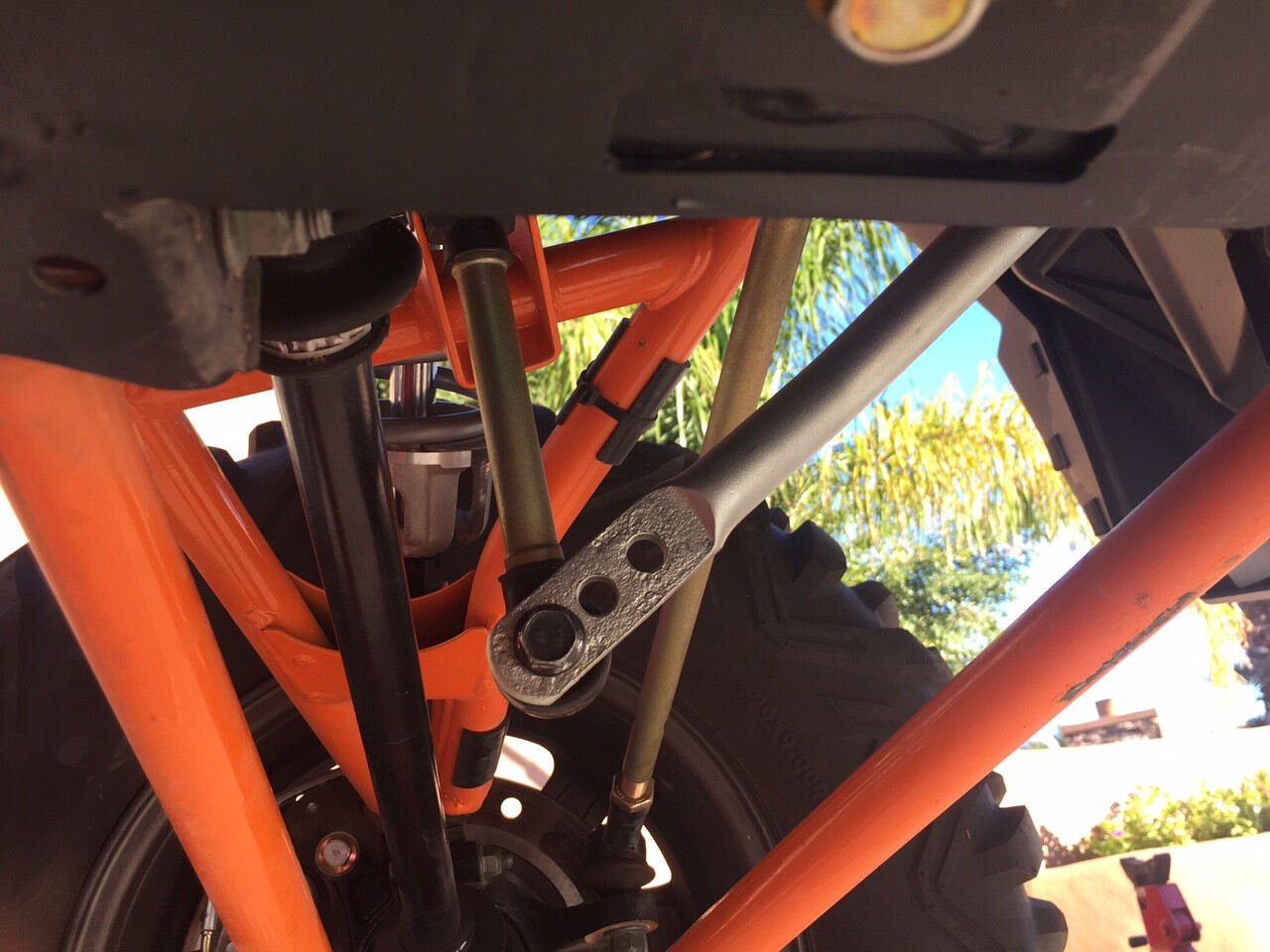 Photo of Polaris RZR XP Turbo/Fox Edition and 2019+ RZR XP 1000 Non Turbo Front Sway Bar Kit by Shock Therapy - Premium Sway Bars & Links for UTVs / Side by Sides