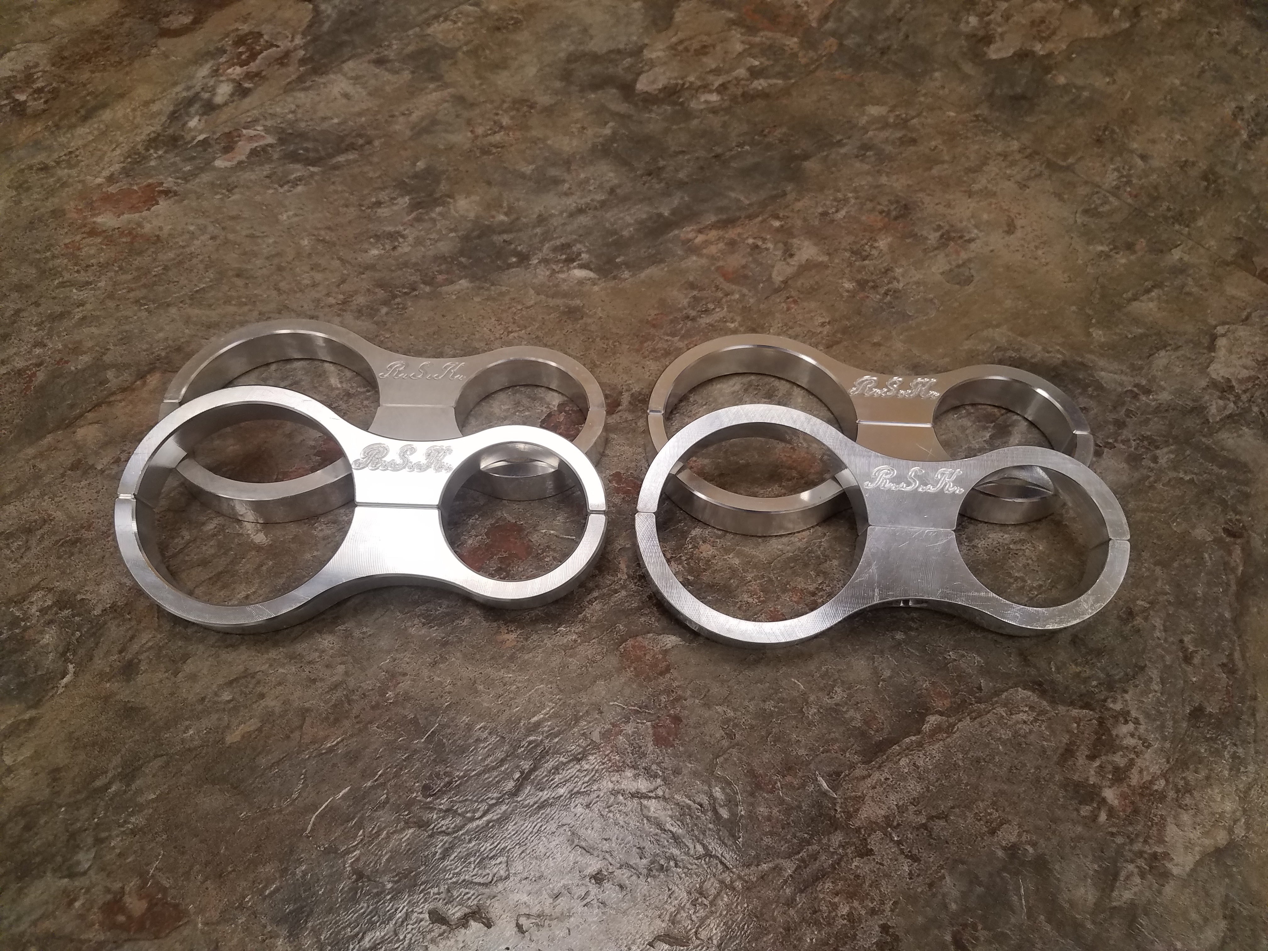 Photo of R*S*K Billet Shock Reservoir Clamps by RSK / Rebel Style Kustoms - Premium for UTVs / Side by Sides