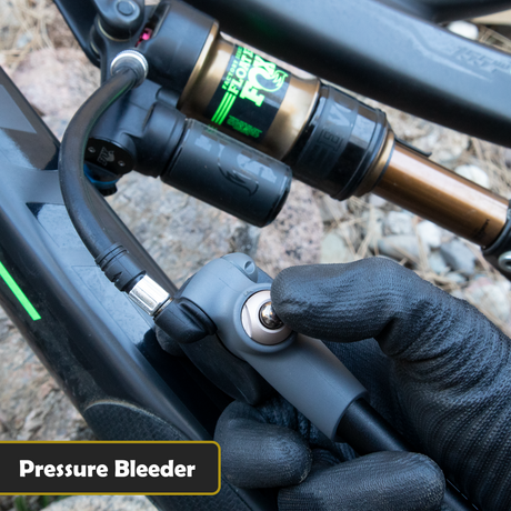 Photo of ShockPro™ Mountain Bike Shock Pump with Gauge - 300 PSI by JACO - Premium MTB Shock Pump for UTVs / Side by Sides
