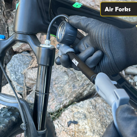 Photo of ShockPro™ Mountain Bike Shock Pump with Gauge - 300 PSI by JACO - Premium MTB Shock Pump for UTVs / Side by Sides