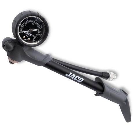 Photo of ShockPro™ Mountain Bike Shock Pump with Gauge - 300 PSI by JACO - Premium MTB Shock Pump for UTVs / Side by Sides