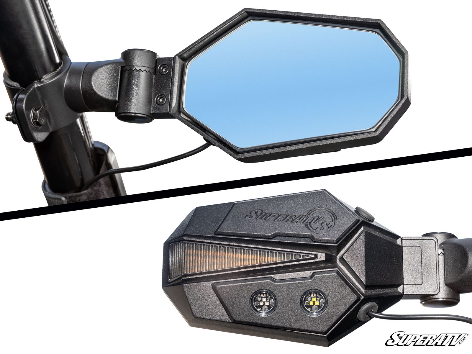 Photo of SuperATV Arctic Cat Lighted Side-View Mirrors by SuperATV - Premium Mirrors for UTVs / Side by Sides