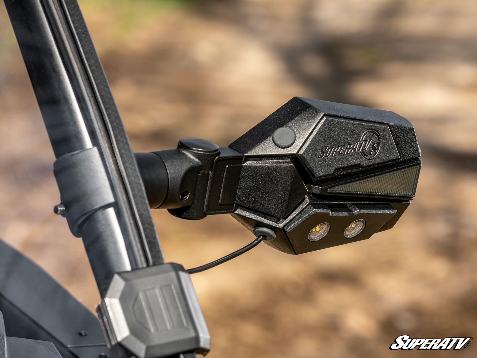 Photo of SuperATV Kawasaki Lighted Side-View Mirrors by SuperATV - Premium Mirrors for UTVs / Side by Sides