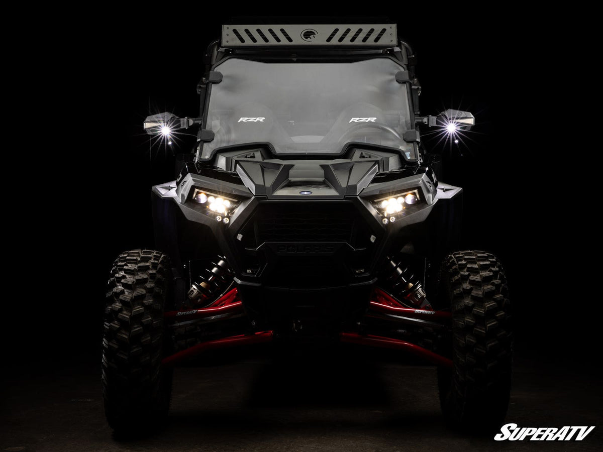 Photo of SuperATV Kawasaki Lighted Side-View Mirrors by SuperATV - Premium Mirrors for UTVs / Side by Sides