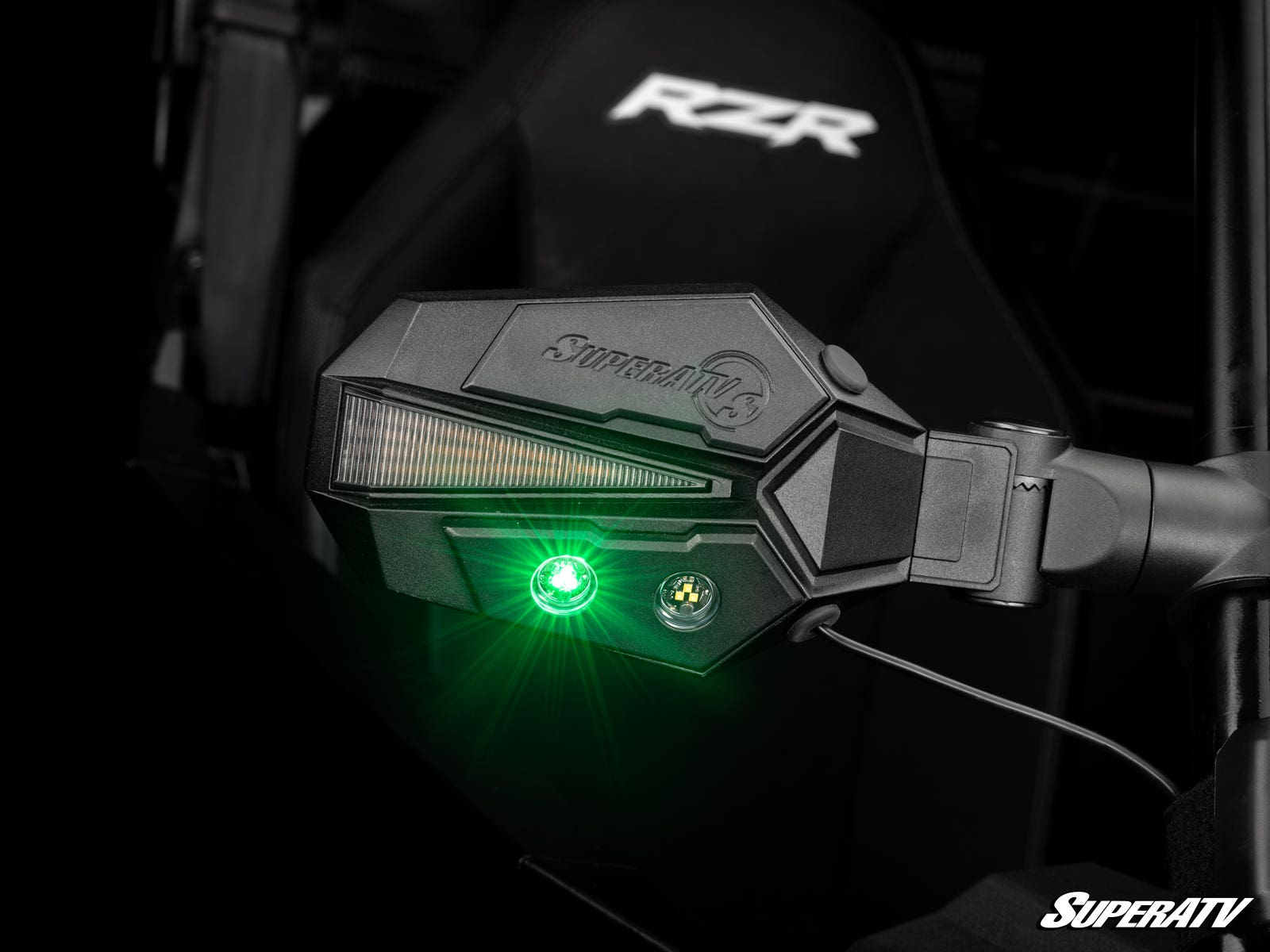 Photo of SuperATV Arctic Cat Lighted Side-View Mirrors by SuperATV - Premium Mirrors for UTVs / Side by Sides