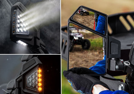 CFMOTO Dual Section LED Side-View Mirrors