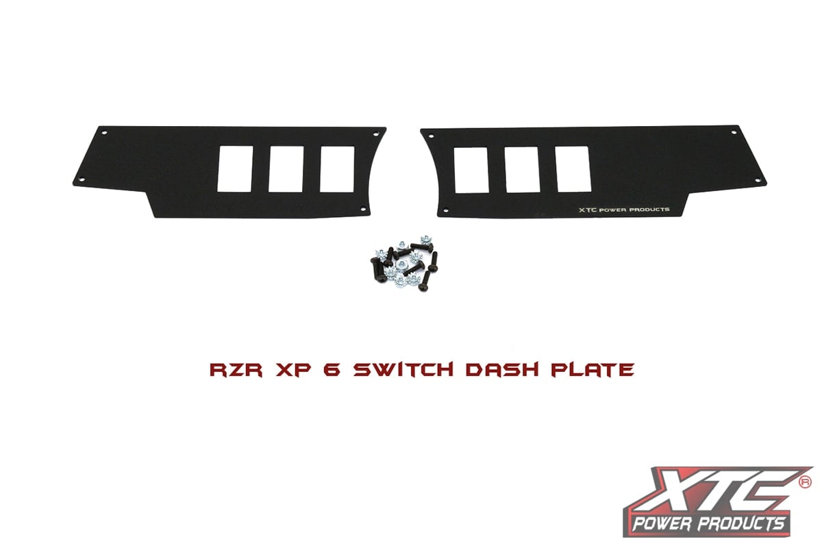 Photo of XTC Polaris RZR XP 1000 / Turbo '14-18 6 Switch Dash Mounting Plate by XTC Power Products - Premium Dash Accessories for UTVs / Side by Sides
