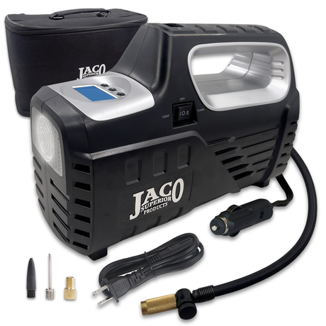 Photo of SmartPro™ 2.0 Digital Tire Inflator (AC/DC) - Automatic Portable Air Compressor - 100 PSI by JACO - Premium AC/DC Tire Inflator for UTVs / Side by Sides