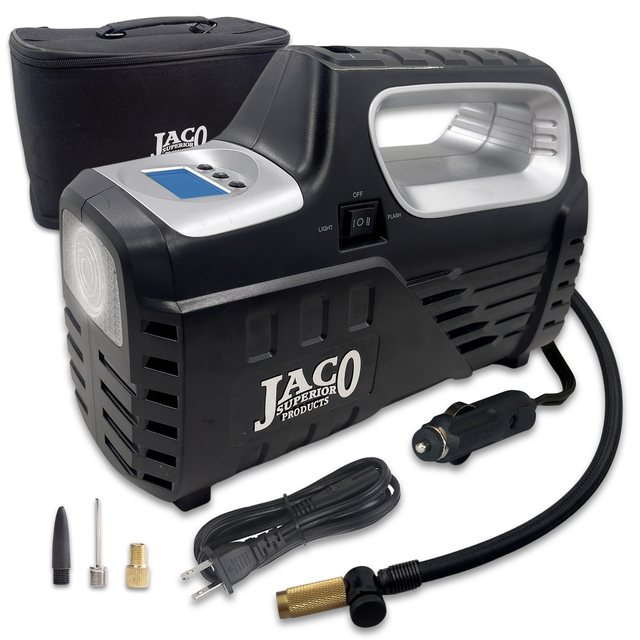 Photo of SmartPro™ 2.0 Digital Tire Inflator (AC/DC) - Automatic Portable Air Compressor - 100 PSI by JACO - Premium AC/DC Tire Inflator for UTVs / Side by Sides