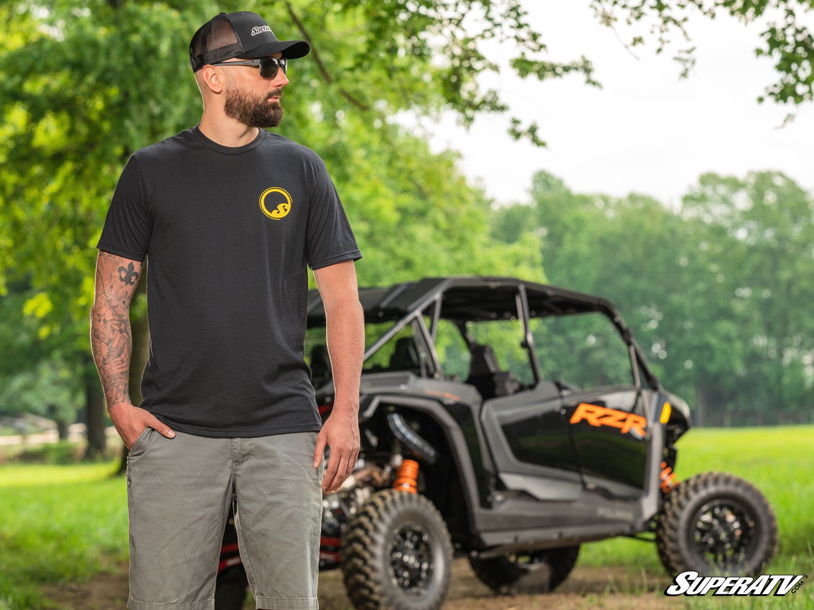 Photo of SuperATV Man, Myth, Machine Unisex T-Shirt by SuperATV - Premium Apparel & Accessories for UTVs / Side by Sides