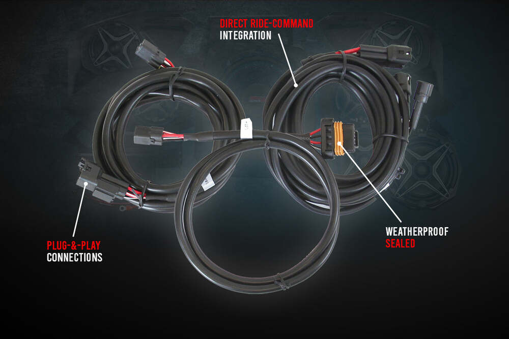SSV Works '14-'23 Polaris RZR A-Spec 3-Speaker Plug-&-Play System for Ride Command