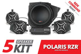 SSV Works '14-'23 Polaris RZR A-Spec SSV 5-Speaker Plug-&-Play System for Ride Command