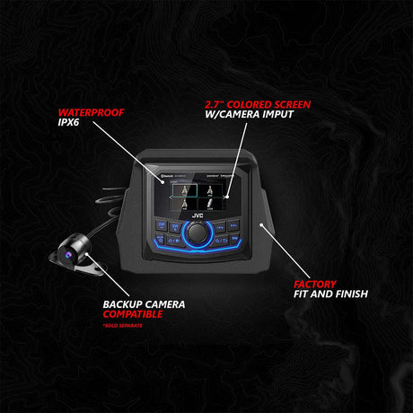 SSV Works '17-'25 Can-Am Maverick X3, Phase-4 V-Spec 5-Speaker 1650watt System With JVC