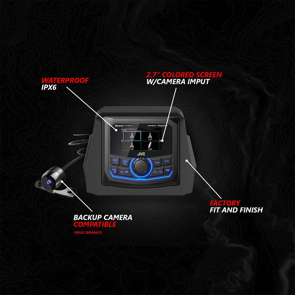 SSV Works '17-'25 Can-Am Maverick X3, Phase-5 V-Spec 6-Speaker 1650watt System With JVC