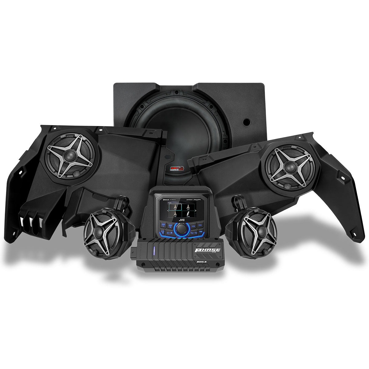 SSV Works '17-'25 Can-Am X3 Phase-4 A-Spec 5-Speaker 800watt System With JVC