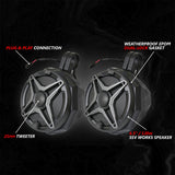 SSV Works '17-'25 Can-Am X3 Phase-4 A-Spec 5-Speaker 800watt System With JVC