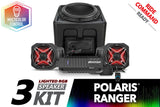 SSV Works '18-'24 Polaris Ranger XP 1000 V-Spec 3-Speaker Audio System for Ride Command