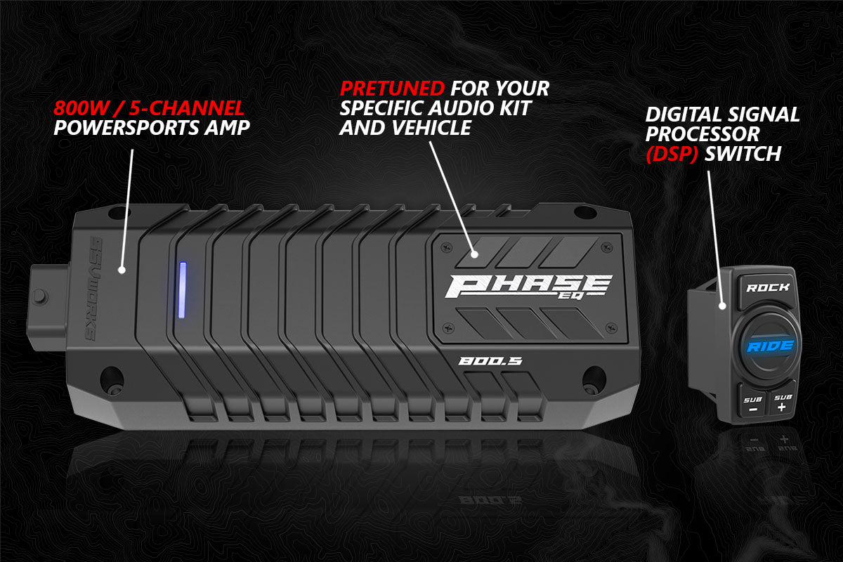SSV Works '18-'24 Polaris Ranger XP 1000 V-Spec 3-Speaker Audio System w/JVC