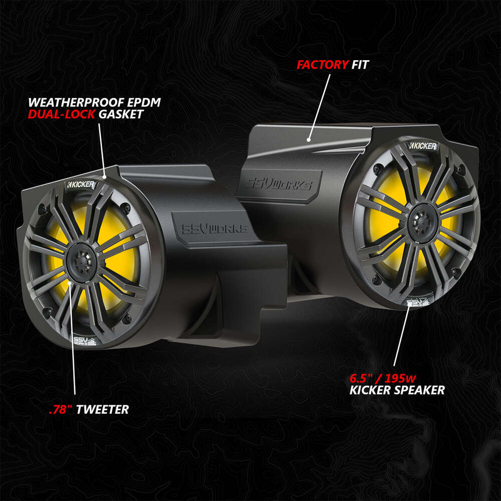SSV Works Polaris RZR Pro Series In-Dash 6.5" Speaker-Pods