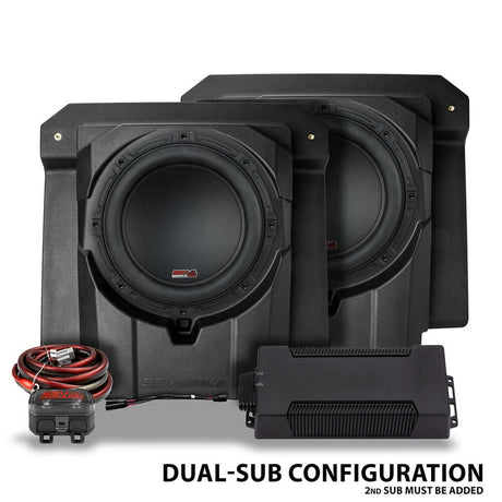SSV Works Can-Am Maverick R Front Under Seat 850watt 10" Subwoofer for Factory JL System