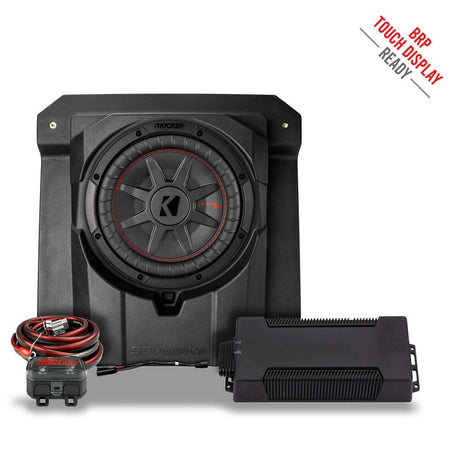 SSV Works '24-'26 Can-Am Maverick R 4 Seater Rear Seat Plug & Play Dual Subwoofer Add-On Kit