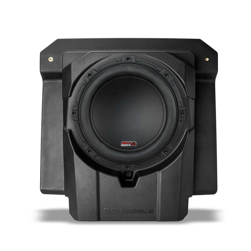 SSV Works '24-'26 Can-Am Maverick R 4 Seater Rear Seat Plug & Play Dual Subwoofer Add-On Kit