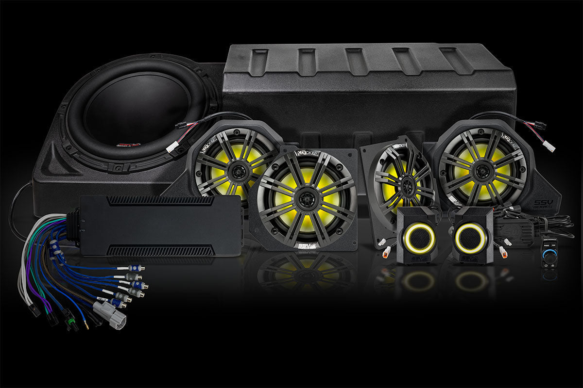 SSV Works '24-'26 Polaris Xpedition ADV 5 8-Speaker Phase 7 K-Spec Plug & Play Audio Kit