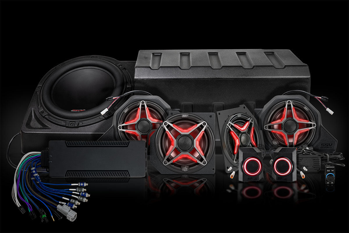 SSV Works '24-'26 Polaris Xpedition ADV 5 8-Speaker Phase 7 V Spec Plug & Play Audio Kit