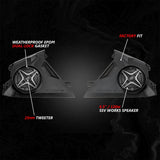 SSV Works '24 Can-Am Maverick R Front-Dash 6.5" Speaker-Panels