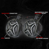 SSV Works '24-'25 Can-Am Maverick R Phase-2 A-Spec 800watt 4-Speaker System
