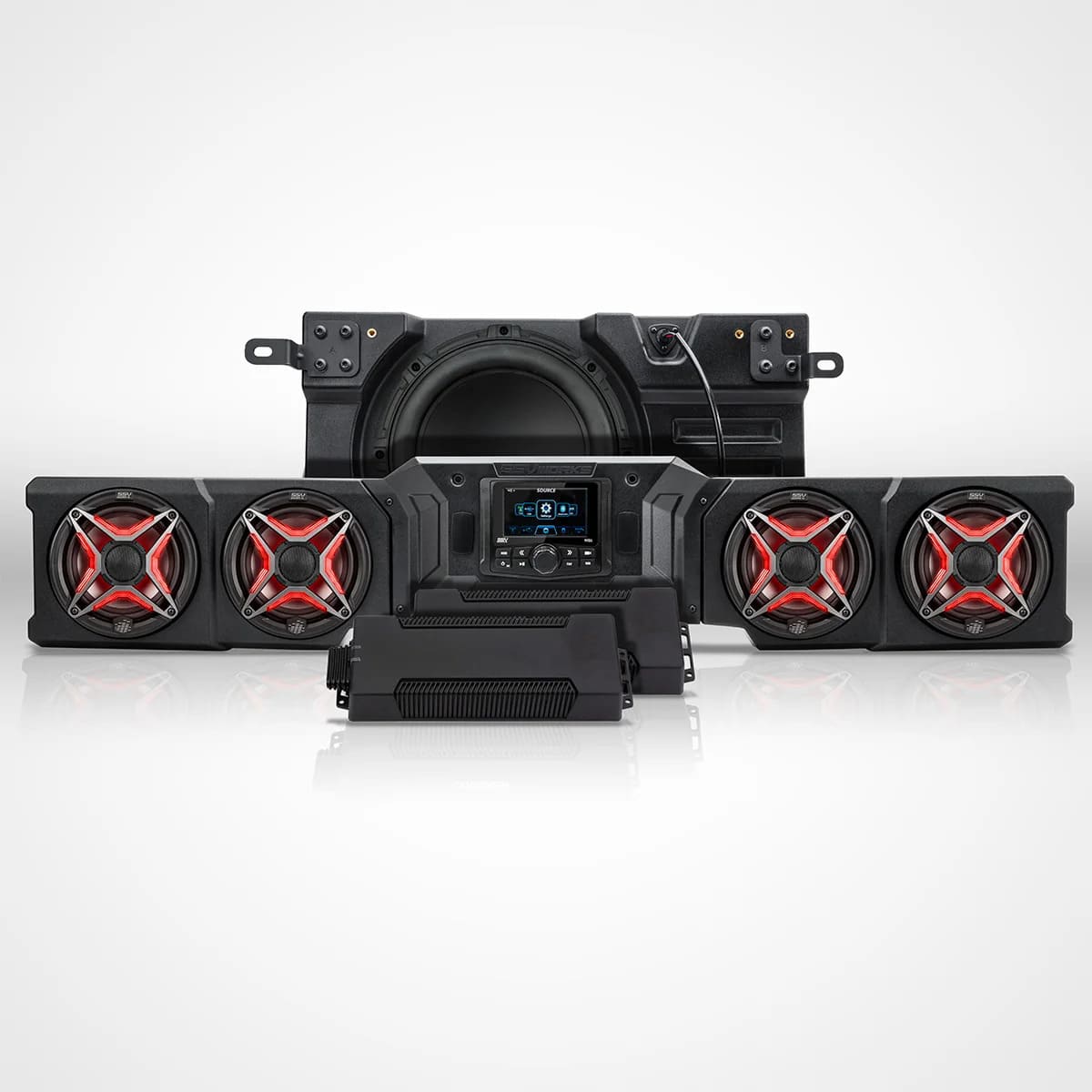 SSV Works '26+ Can-Am Defender HD11 MRB4 4-Phase V-Spec 1.65 KW 5-Speaker Audio Kit