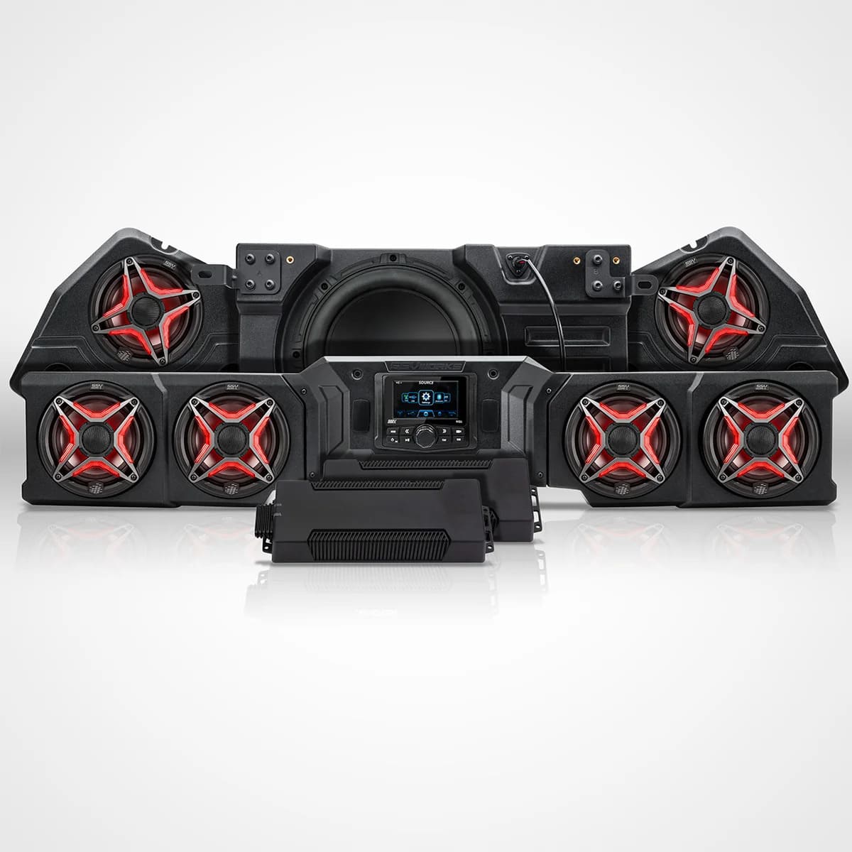 SSV Works '26+ Can-Am Defender HD11 MRB4 5-Phase V-Spec 1.65 KW 7-Speaker Audio Kit