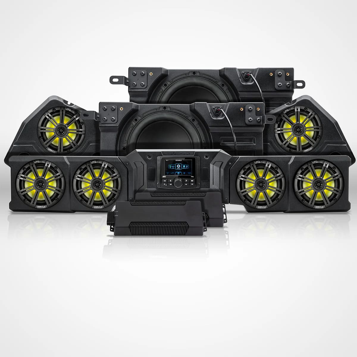 SSV Works '26+ Can-Am Defender HD11 MRB4 7-Phase K-Spec 1.65 KW 8-Speaker Audio Kit