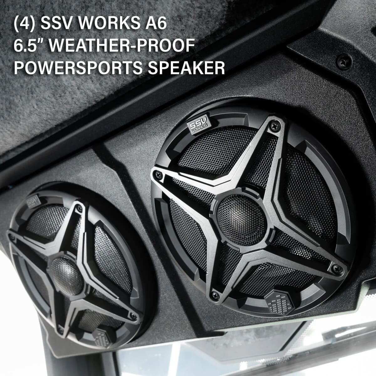 SSV Works Can-Am Defender HD10/HD11 MRB4 Plug & Play 4-Speaker Bluetooth Overhead Sound Bar