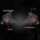 SSV Works '24-'26 Can-Am Maverick R Phase-6 K-Spec 1400watt 6-Speaker Stereo System With Kicker Horns