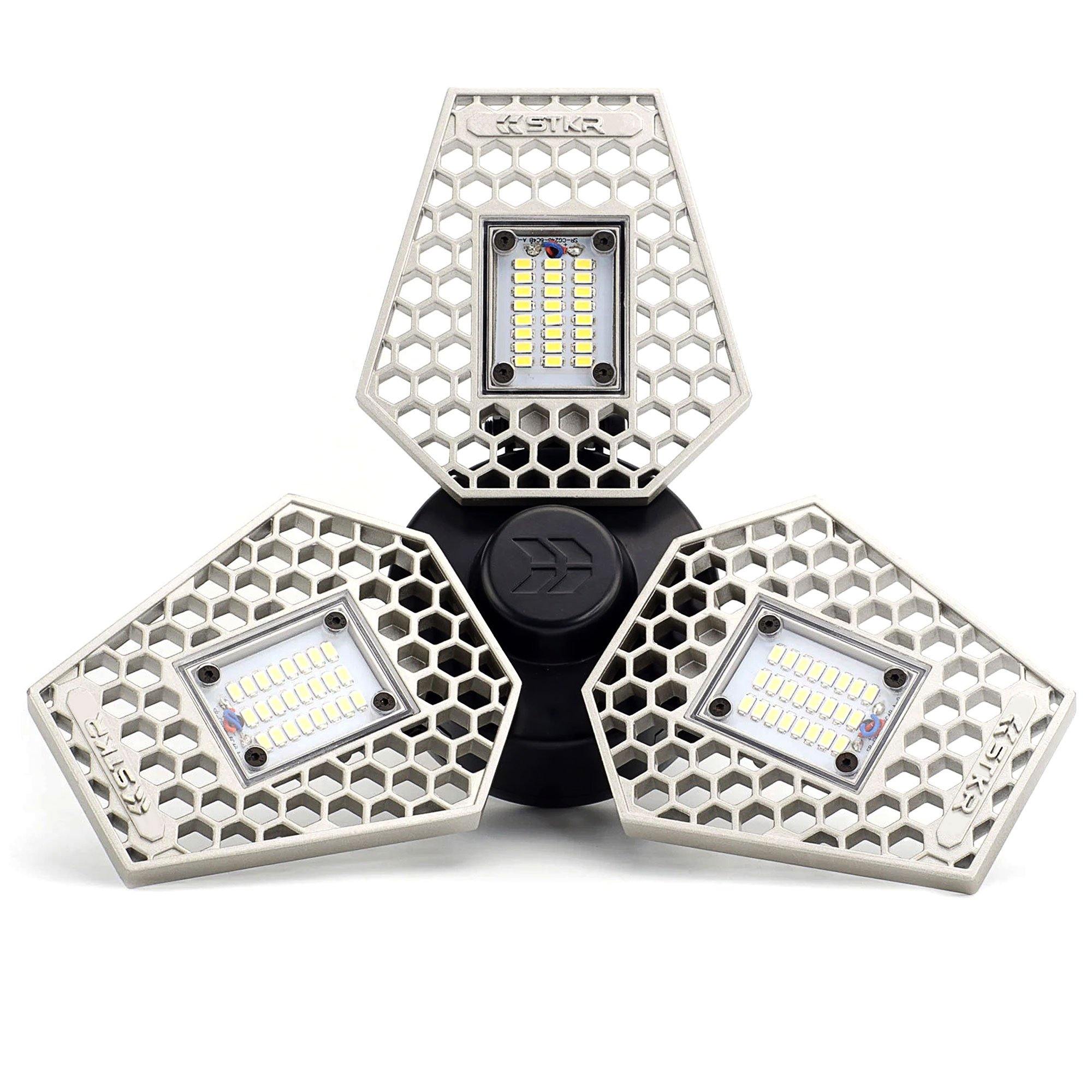 Photo of TRiLIGHT - Motion Activated Garage Ceiling Light by STKR Concepts - Premium Ceiling Light for UTVs / Side by Sides