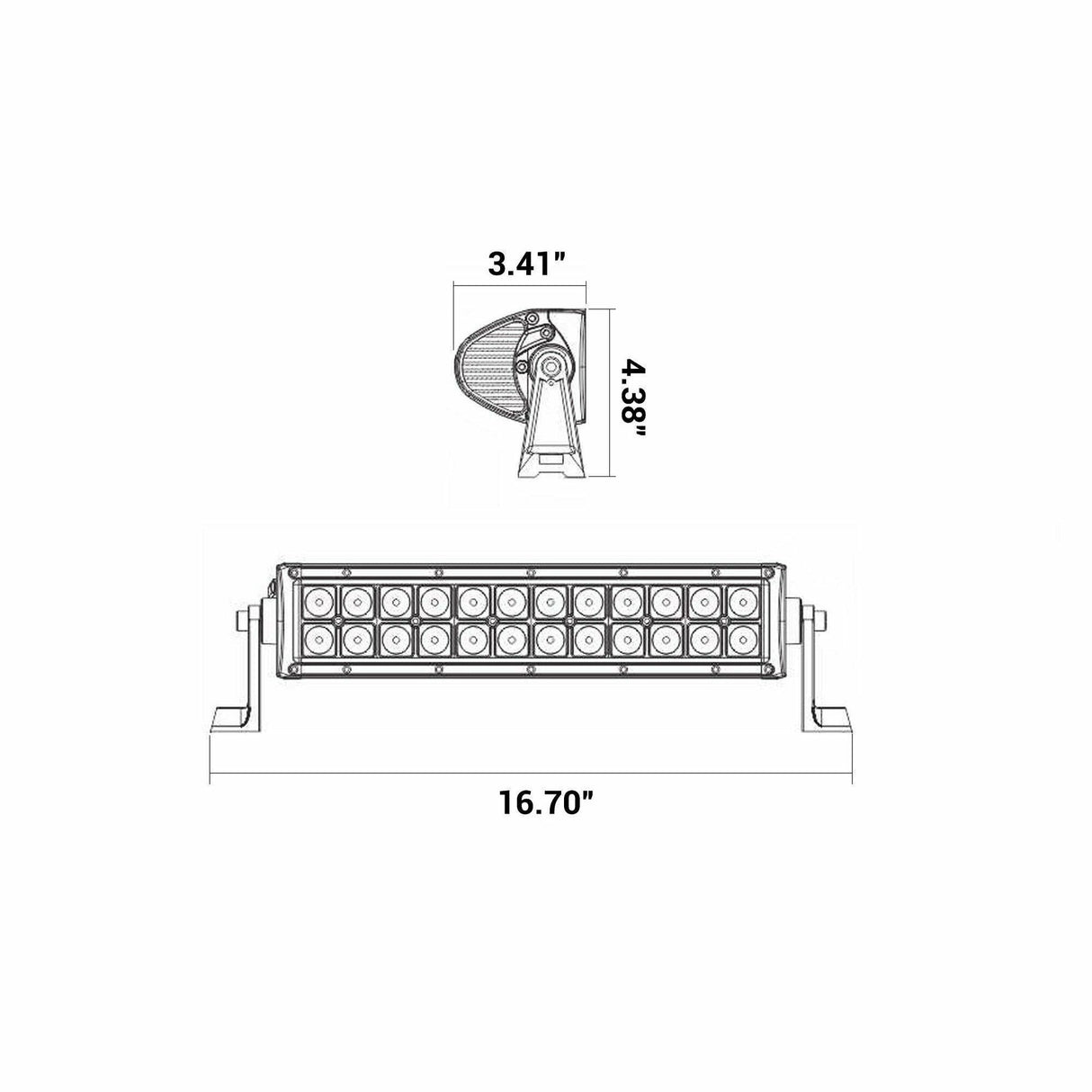 12" LED Combination Spot / Flood Light Bar