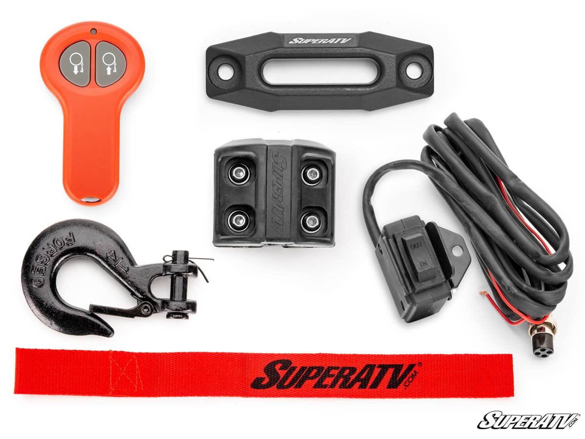 SuperATV 2500 LB. UTV/ATV Winch (With Wireless Remote & Synthetic Rope)