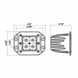 3" LED Recessed Cube Lights